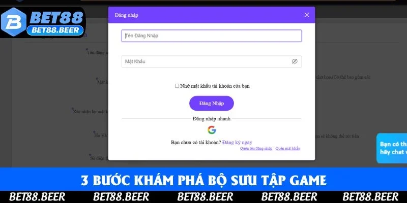 3 bước khám phá bộ sưu tập game